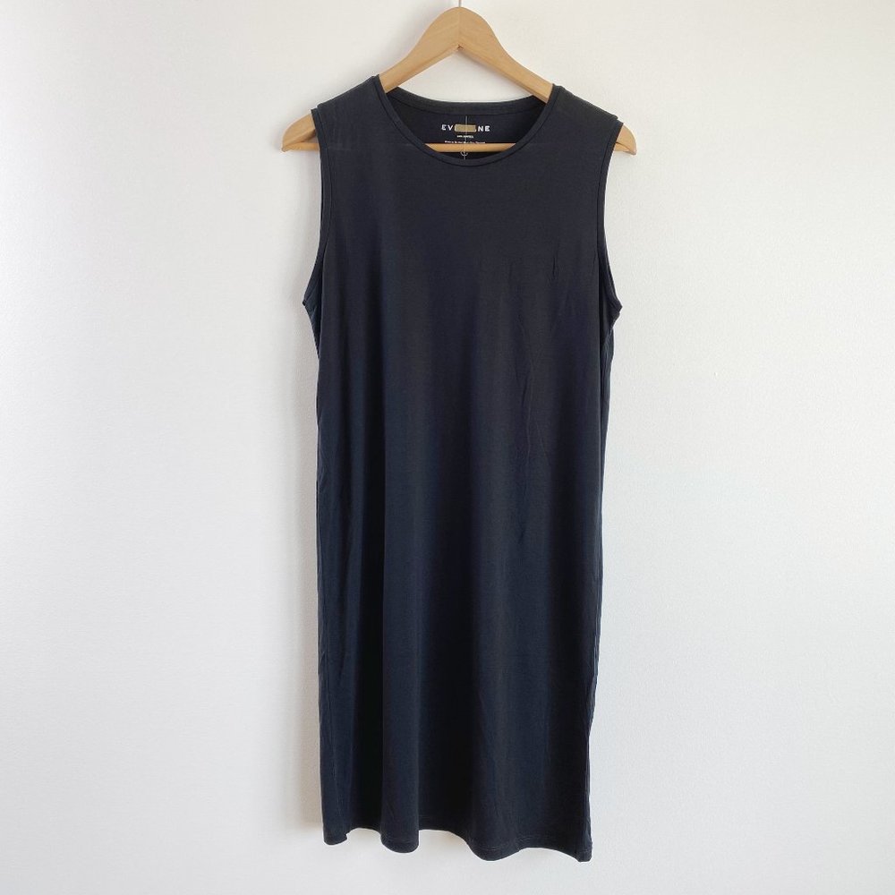 Everlane, NWOT, The Luxe Drape Muscle Tank Dress, Black, Size M